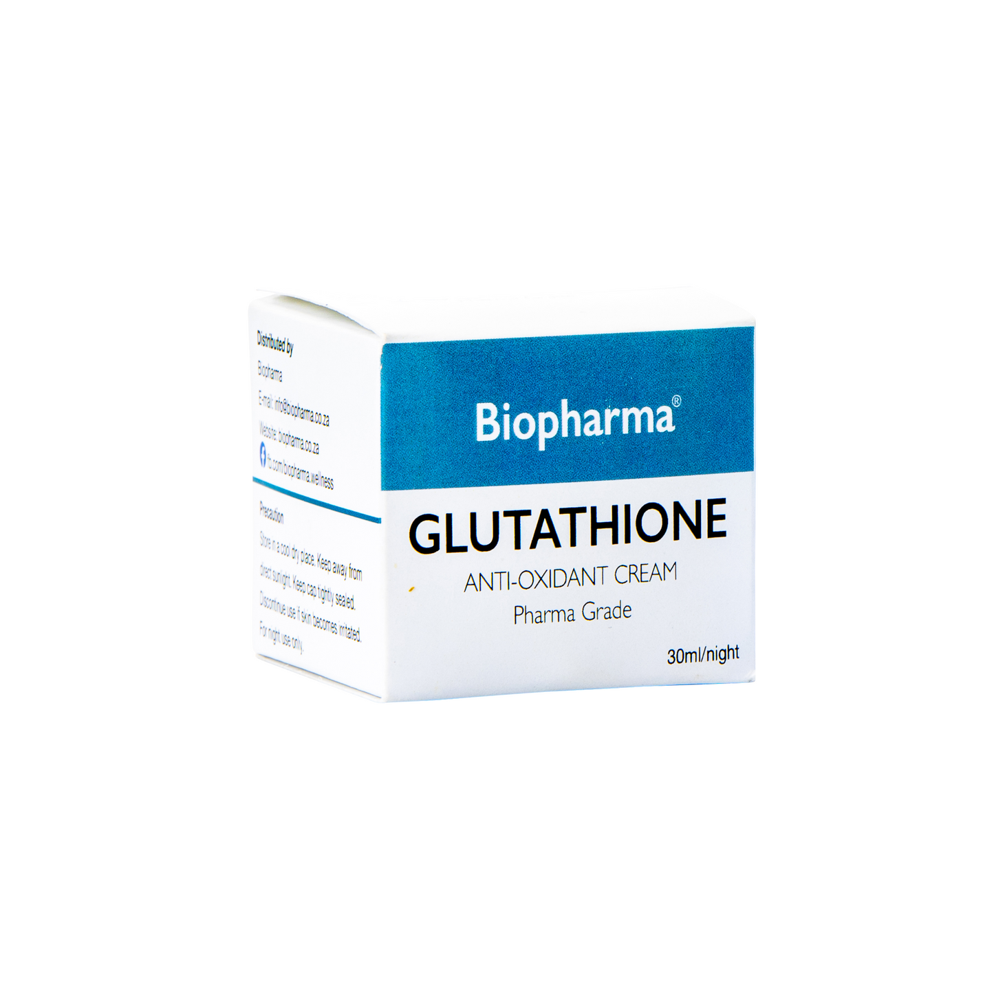 Biopharma Glutathione Anti-Oxidant Cream - 30ml