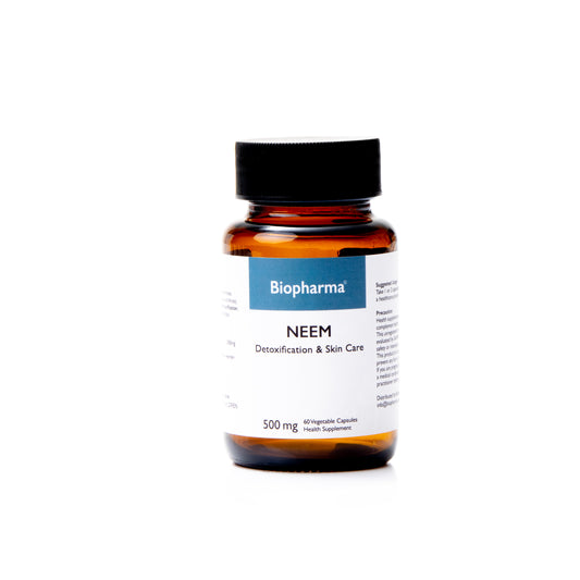 Biopharma Neem 500mg Supplements - 60 Veg Capsules