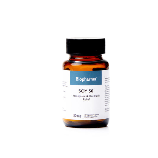 Biopharma Soy 50 50mg Supplements - 60 Veg Capsules