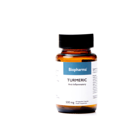 Biopharma Turmeric 500mg Supplements - 60 Veg Capsules